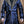 Men's Havok Coat - Antique Blue with Grey Fur