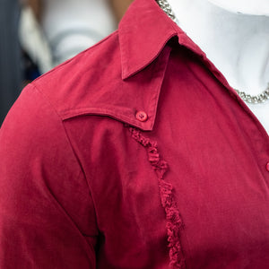 Valiant Button Up - Maroon