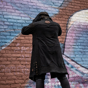 Marauder Long Coat - Weathered Black