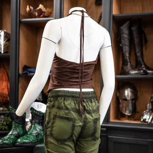 Lyria Halter Top - Brown