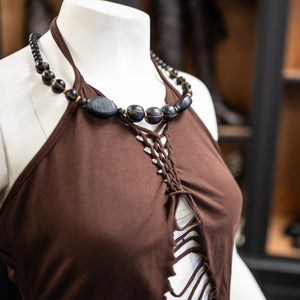 Lyria Halter Top - Brown