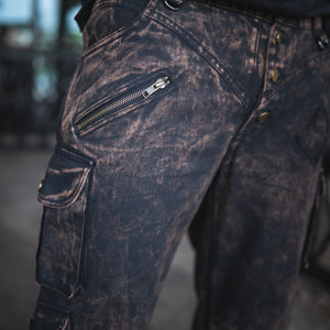Dustvale Cargo Pants Sample - Stonewashed Brown, Size 38