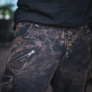 Dustvale Cargo Pants Sample - Stonewashed Brown, Size 38