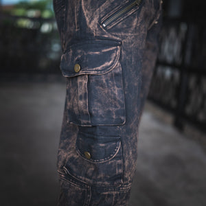 Dustvale Cargo Pants Sample - Stonewashed Brown, Size 38