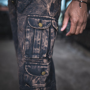 Dustvale Cargo Pants Sample - Stonewashed Brown, Size 38