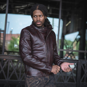 Men's Sentinel Jacket - Oxblood Burgundy, Size Large