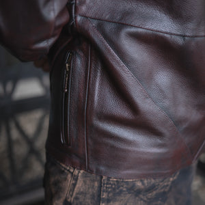Men's Sentinel Jacket - Oxblood Burgundy, Size Large