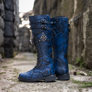 Men's Monolith Moto Boots - Antique Blue