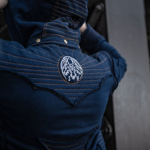 Marauder Long Coat - Navy Blue