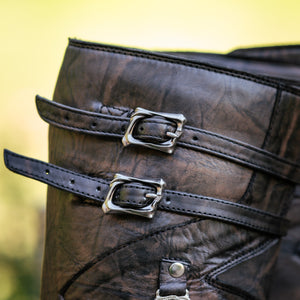 Women's Monolith Moto Boots - Antique Brown