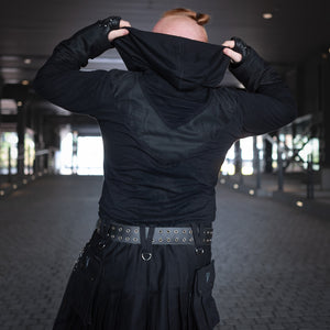 Occult Hooded Long Sleeve Shirt