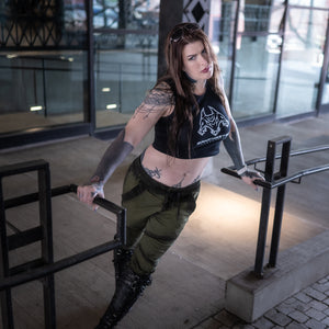 Unisex Havok Joggers - Olive Green with Black Wax