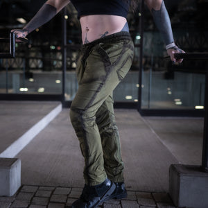 Unisex Havok Joggers - Olive Green with Black Wax