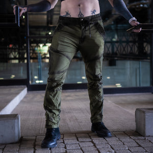 Unisex Havok Joggers - Olive Green with Black Wax