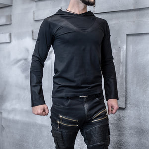 Occult Hooded Long Sleeve Shirt