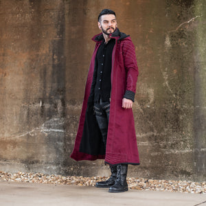 Skyfall Coat - Burgundy