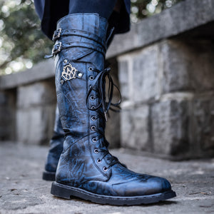 Monolith Riding Boot Men's Monolith Moto Boots - Antique Blue – Manchester Streetwear