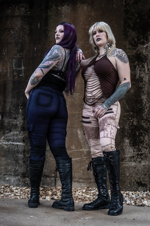 Women's Havok Stretch Jeans - Dark Purple with Black Wax