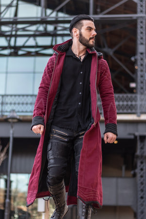 Skyfall Coat - Burgundy