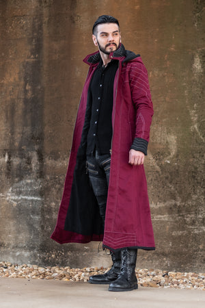 Skyfall Coat - Burgundy