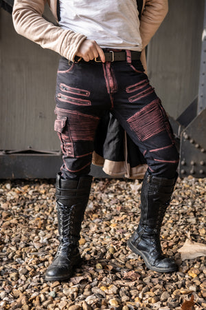 Men's Havok Stretch Jeans - Dark Burgundy