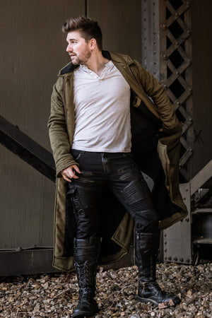 Skyfall Coat - Olive Green