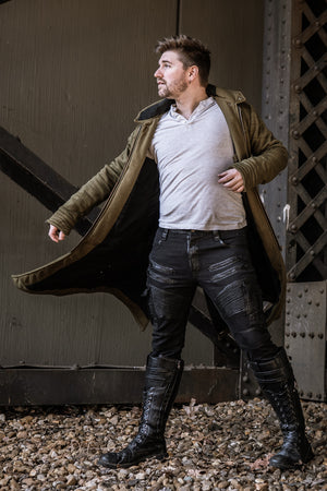 Skyfall Coat - Olive Green